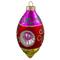 3ct. 4.25" Multicolor with Retro Reflectors Glass Finial Christmas Ornament